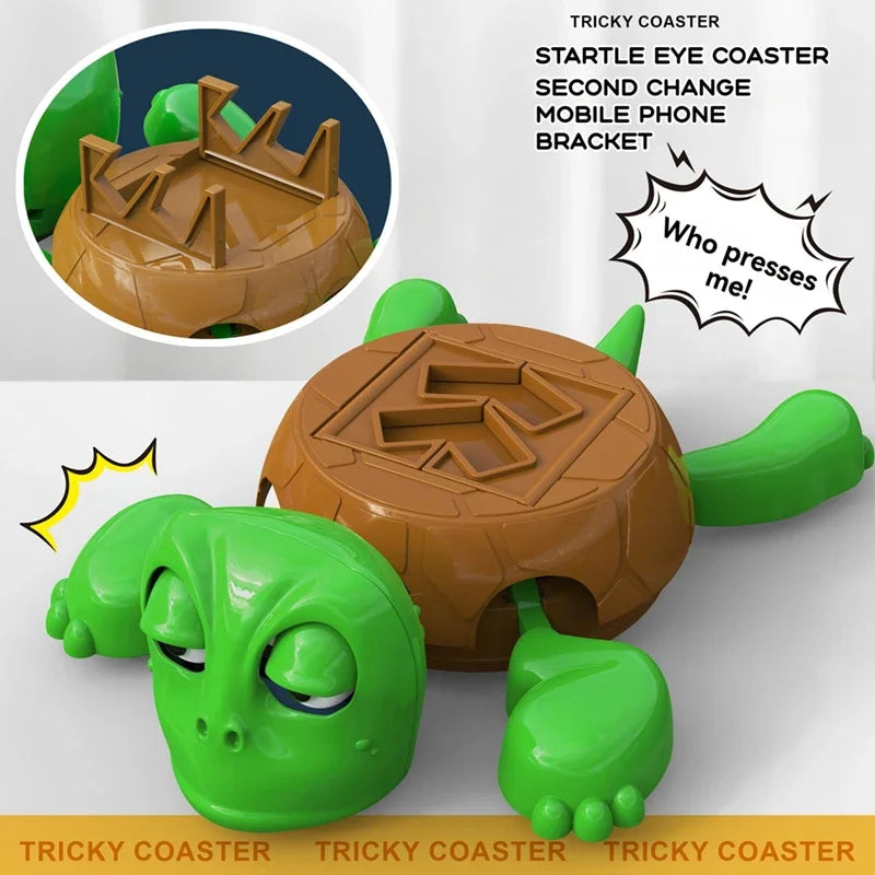 Creative Turtle Cup Pad Phone Holder Stand Tea Coffee Mug Drinks Holder Coaster Tableware Decorative 3D Printed Ornament